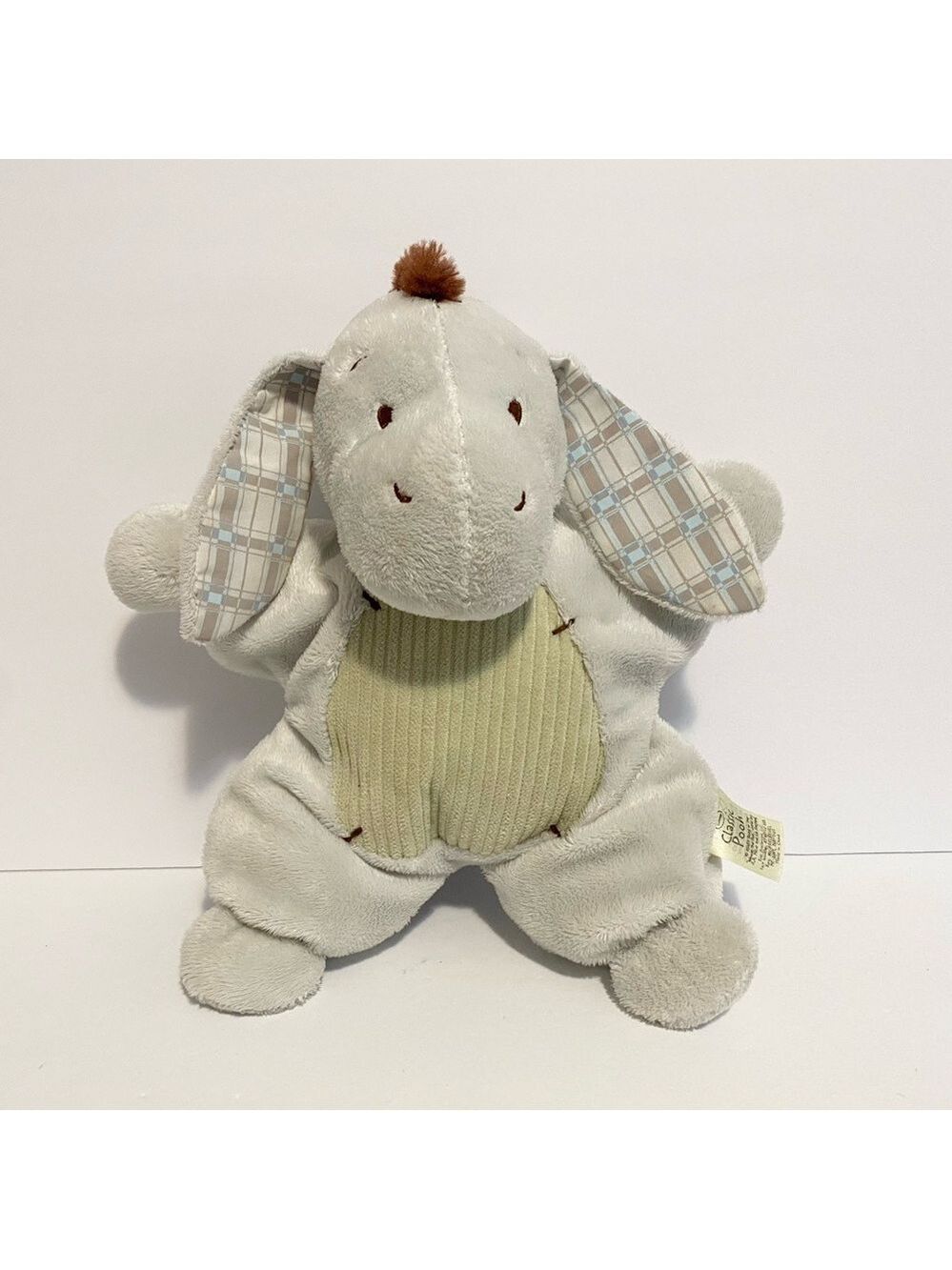 Classic Pooh Eeyore Plush Baby Cuddle Toy Crinkle Ears Stuffed Animal 11”